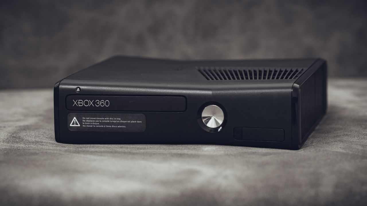 A nostalgic view of a classic Xbox 360 console, highlighting its vintage appeal.